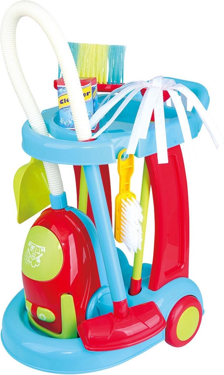 Playgo Schoonmaaktrolley met Stofzuiger - Incl. Toebehoren