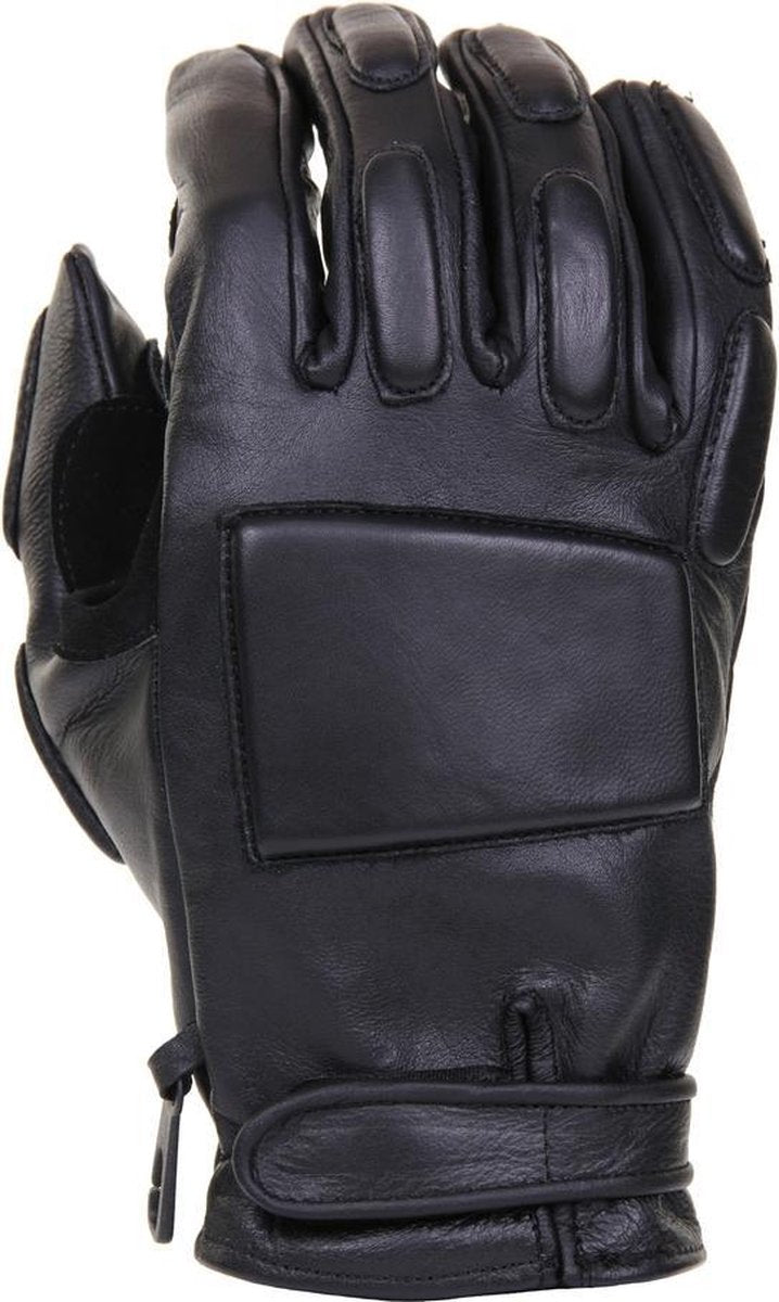 Fostex politie handschoen zwart leder maat xxl