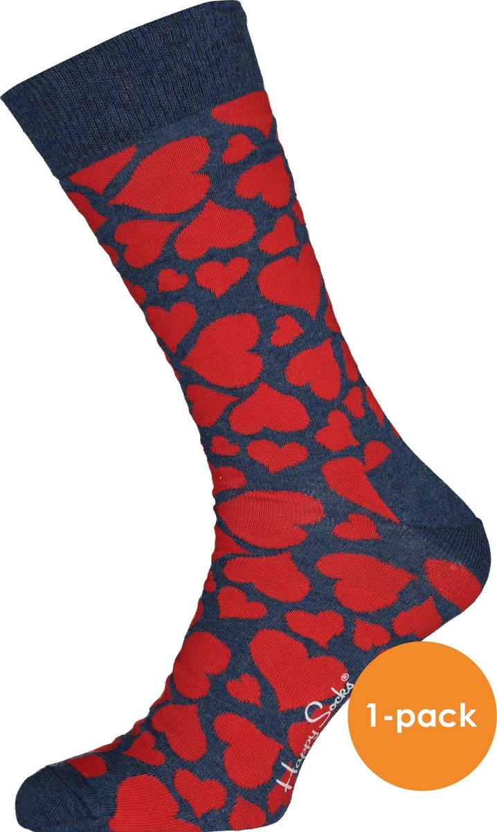 Happy Socks Heart HRT01-6500 - Meerkleurig  Unisex - 36-40