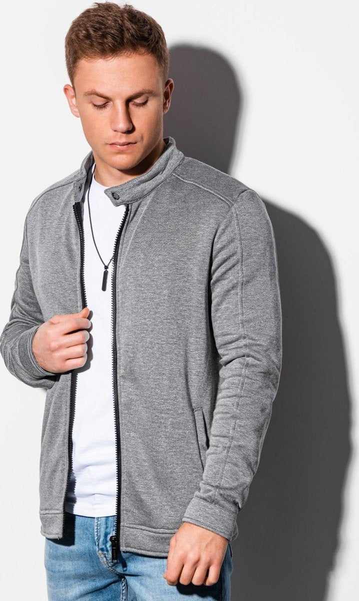 Heren - Vest - Effen - B1071-1 - Grijs