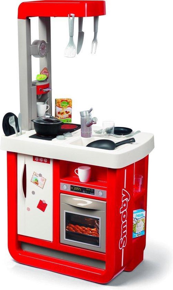 Smoby - cherry  Keuken - Speelkeuken rood met accessoires