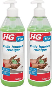 HG vuile handen reiniger Handzeep met dispenser - 2 Stuks !