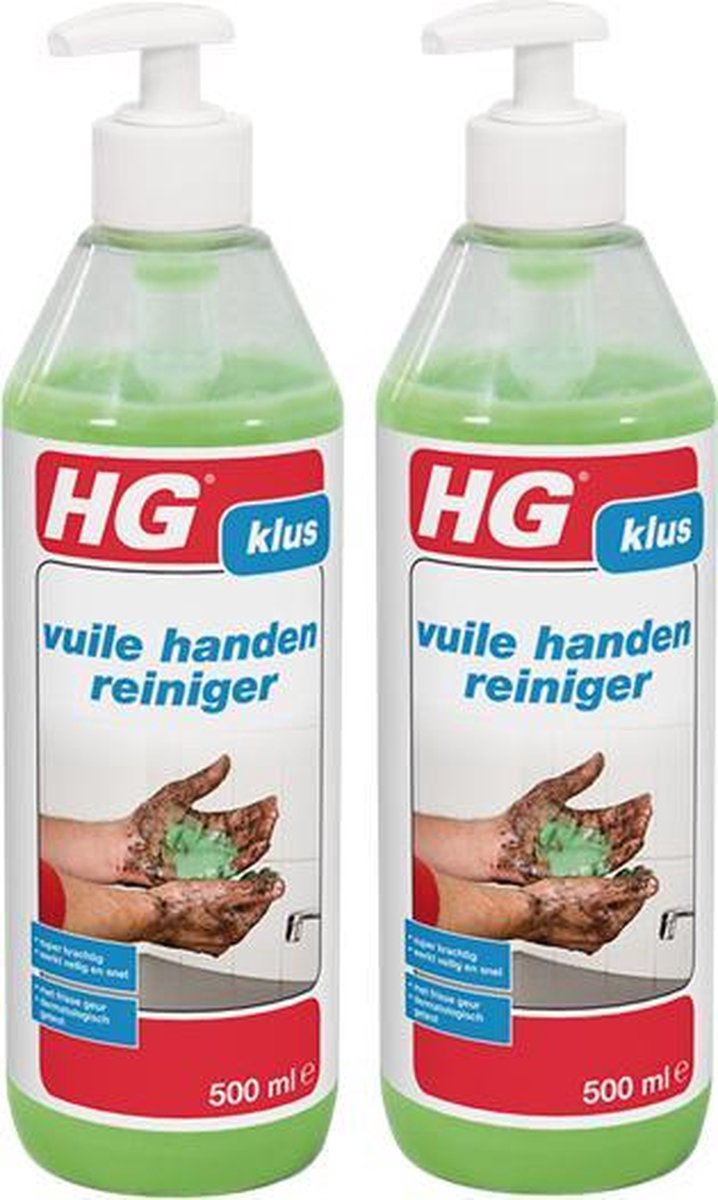 HG vuile handen reiniger Handzeep met dispenser - 2 Stuks !