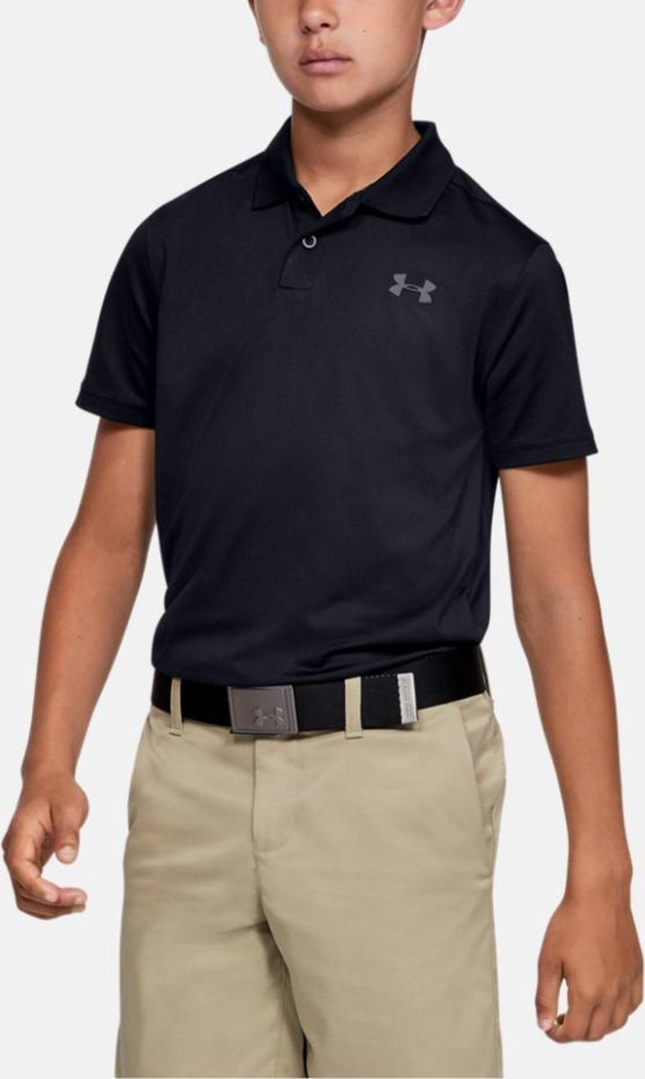 Performance Polo 2.0 Zwart - Jongens maat: 122    kinderen > golf kleding > golf jongens > polo