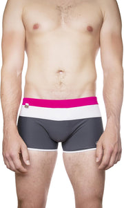 ZWEMBROEK/SWIMSUIT TRUNK ROSADO-BLANCO