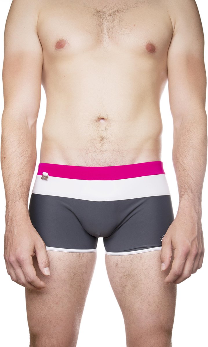 ZWEMBROEK/SWIMSUIT TRUNK ROSADO-BLANCO