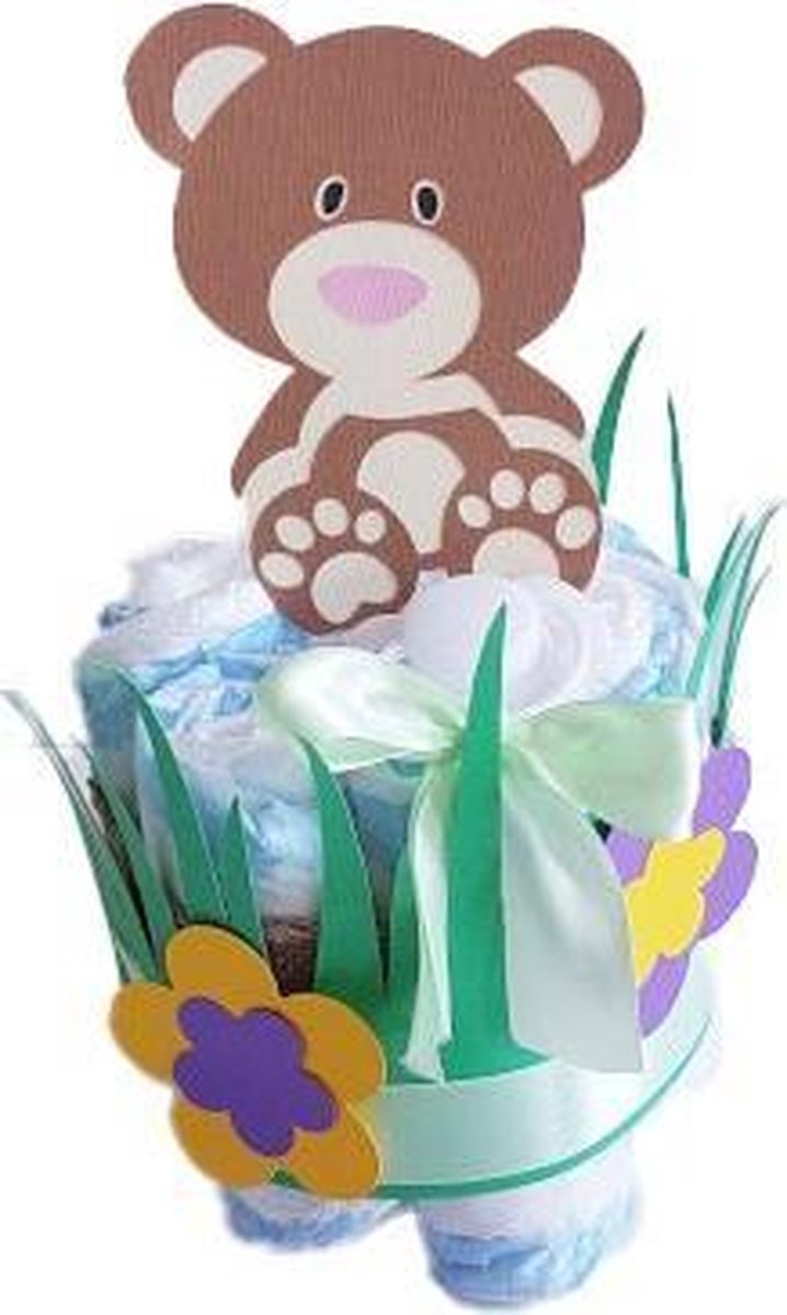 Luiertaart Babyshower Beertje | Kraamcadeau | Kraampakket | Baby Cadeau