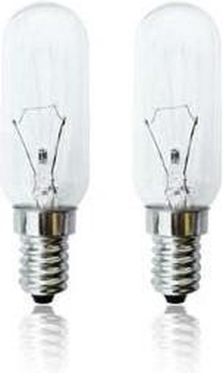 Afzuigkaplamp 40W E14 blister 2 stuks.