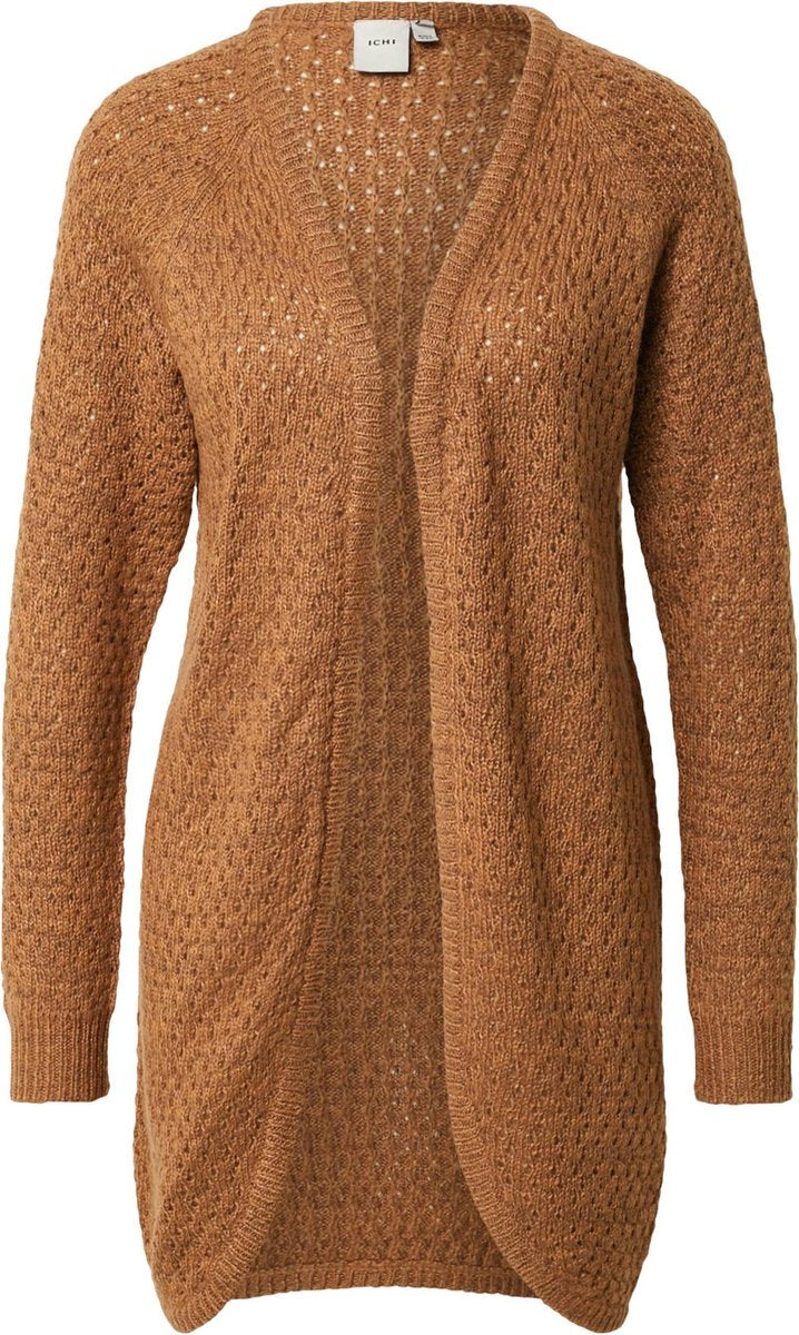 Ichi gebreid vest olanda Lichtbeige-S