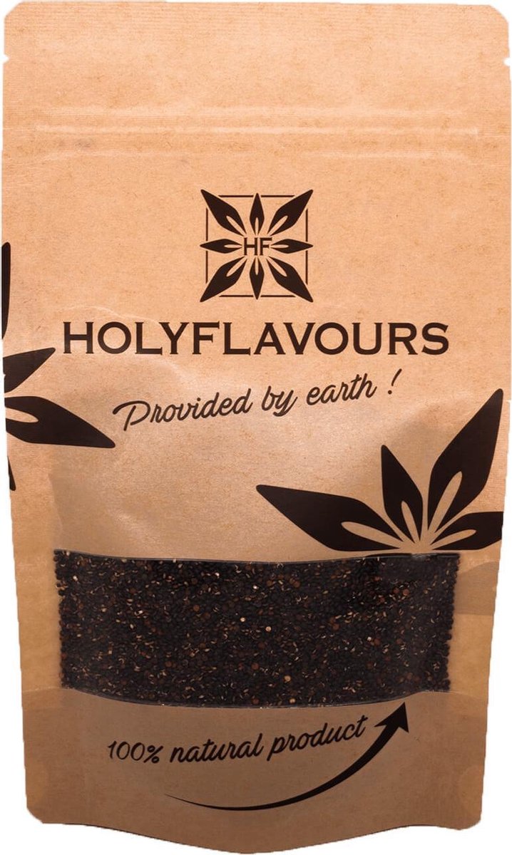 Quinoa Zwart Heel - 100 gram - Holyflavours -  Biologisch gecertificeerd