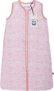 Briljant Baby - Zomnerslaapzak - Hydrofiel - Minimal White - Pink - Maat 70 - 0/6 maanden