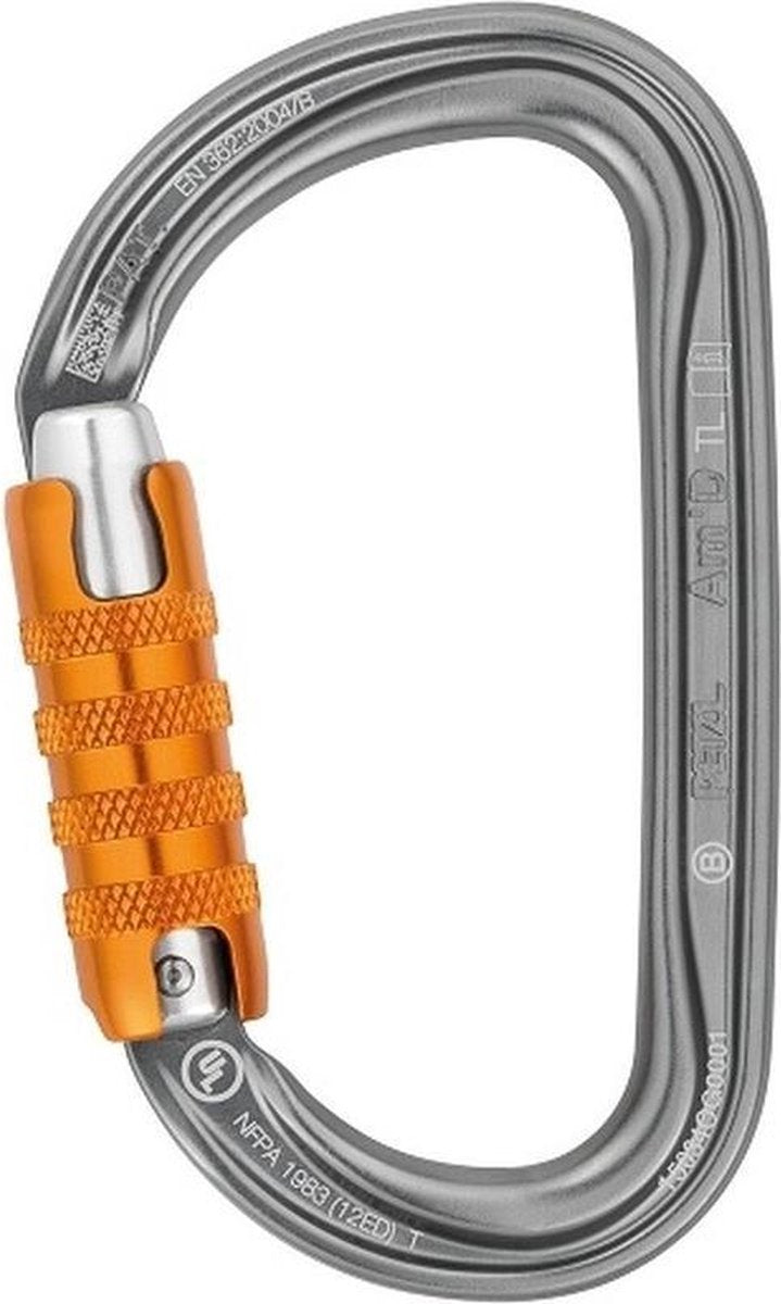 Petzl Am'D Triact Lock extra veilige karabiner met D-vorm