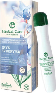 Farmona Herbal Care Oogcrème - roll-on met Siberische Iris bloesem - anti-rimpel - wallen en donkere kringen - Siberian Iris - anti-wrinkle eye roll-on cream - 15ml