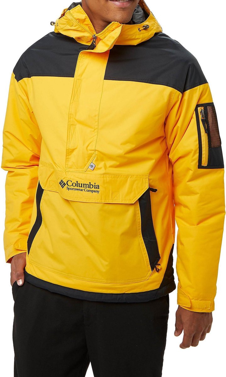 Columbia Challenger Pullover Outdoorjas Geel/Zwart Heren - Maat XL