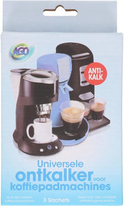 Ontkalker 3x50gram voor koffiepad - coffeepad - antikalk - coffee - Koffiemachineontkalker - ontkalker koffiemachine - koffiemachineontkalker - ontkalker espressomachine - espressomachine - ontkalkingstabletten koffiemachine - waterkoker