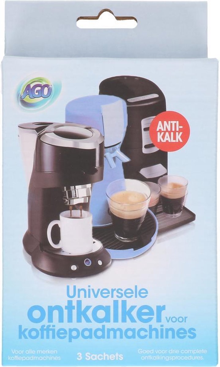 Ontkalker 3x50gram voor koffiepad - coffeepad - antikalk - coffee - Koffiemachineontkalker - ontkalker koffiemachine - koffiemachineontkalker - ontkalker espressomachine - espressomachine - ontkalkingstabletten koffiemachine - waterkoker