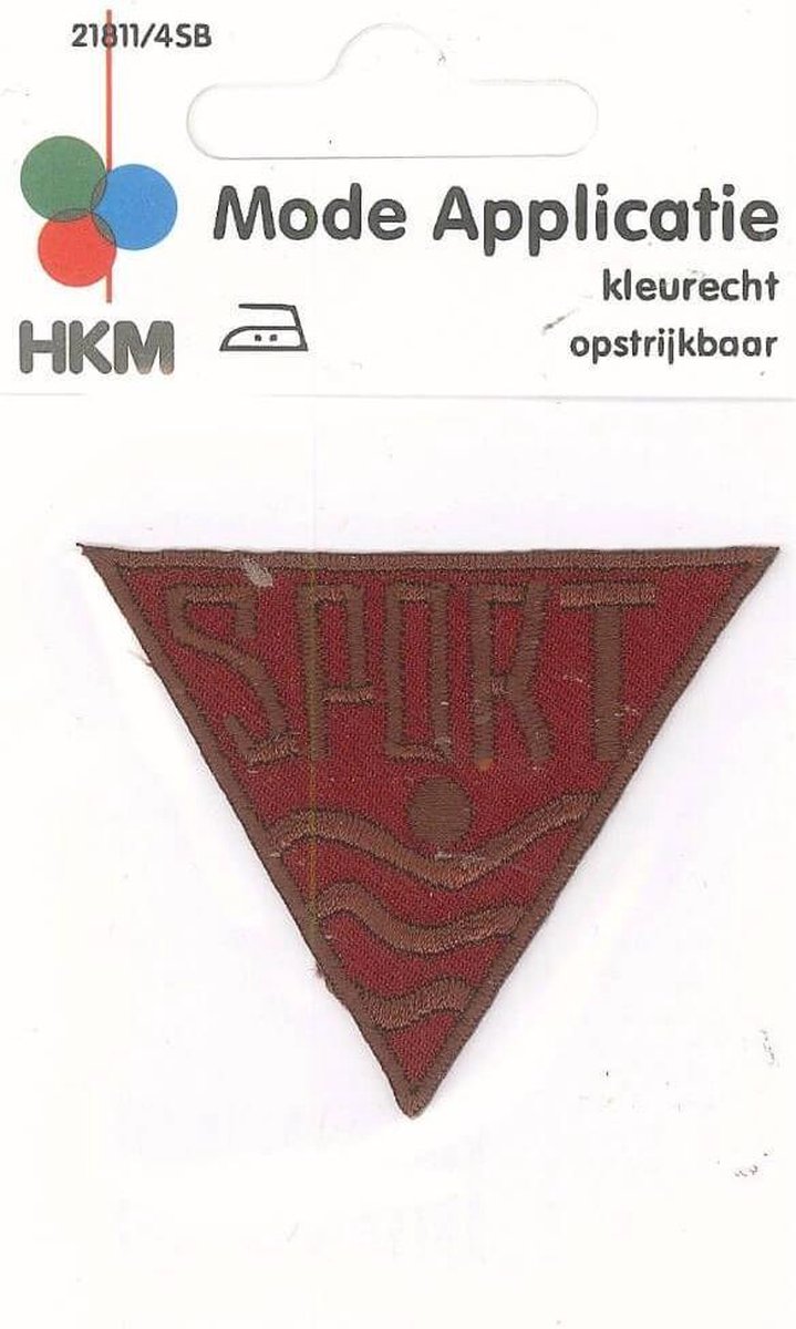 HKM APPLICATIE SPORT ROOD OPSTRIJKBAAR - 5 STUKS. 5.5 X 5.5 CM.