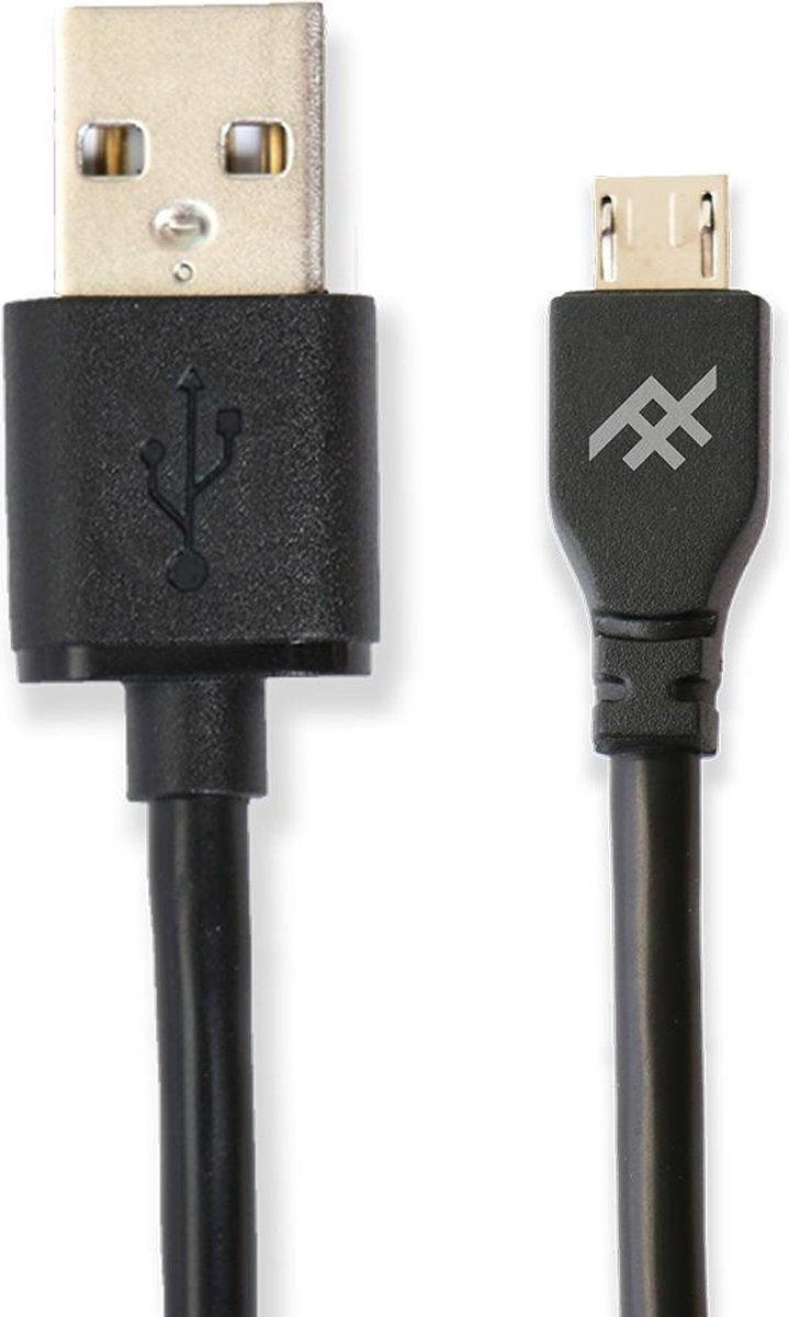 Zwarte Unique Sync­™ Micro-USB naar USB kabel - 1
