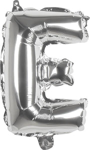 Boland Ballon Letter E Zilver 36 Cm