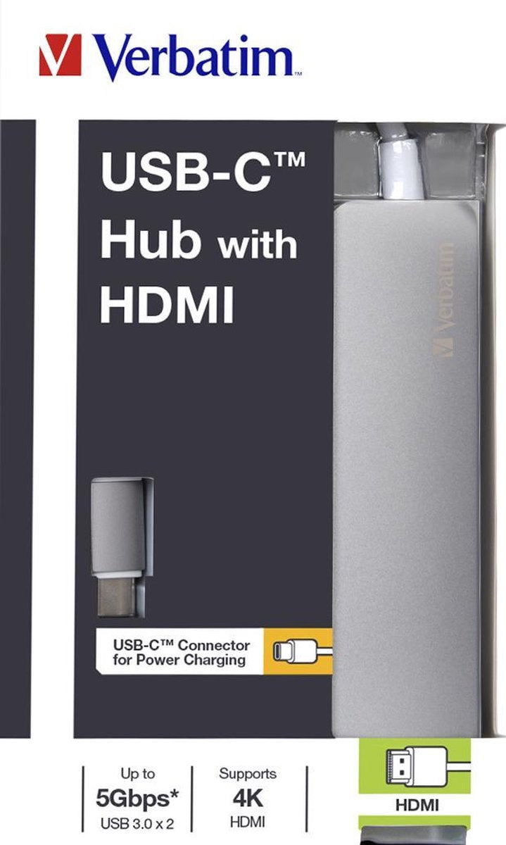 Verbatim USB-C-Hub met HDMI