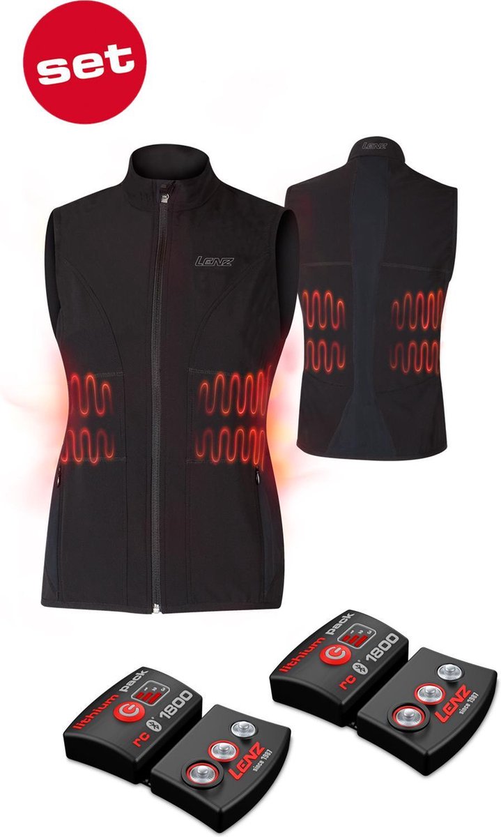 Lenz Vest Lith Pack rcB 1800 WOMEN - M - Zwart