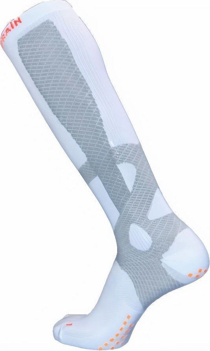 Reydon Sportsokken Prevent Strain Nylon/elastaan Wit/grijs Mt S