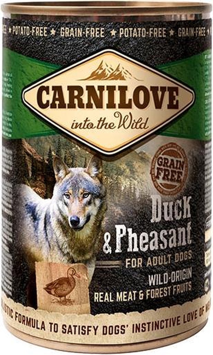 Carnilove Grain Free Duck & Pheasant Adult 400 gram -  - Honden droogvoer