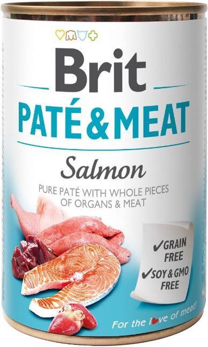 BRIT Pate & Meat Zalm 6 x 400 gram