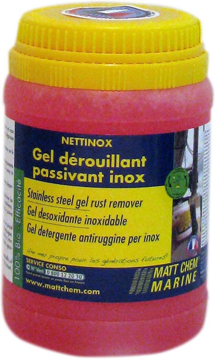 MattChem Nettinox RVS roestverwijderende en passiverende Gel pot 300 gram