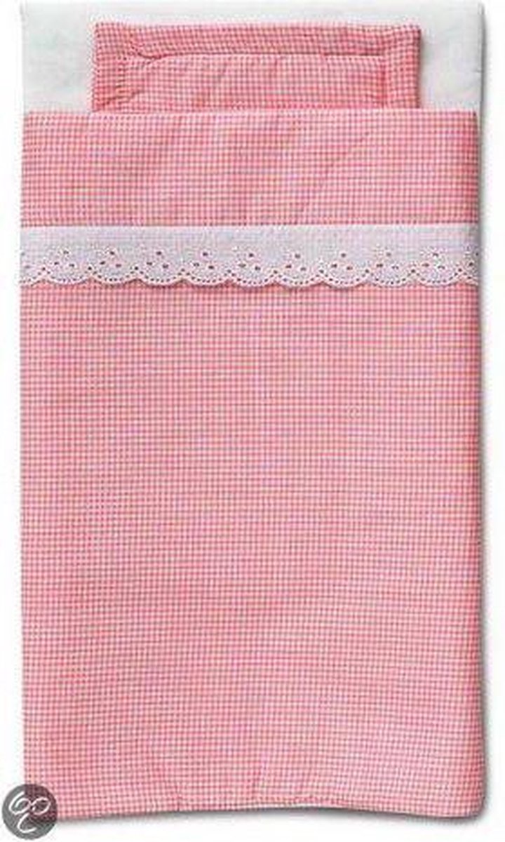 Micki Matras set roze ruitjes