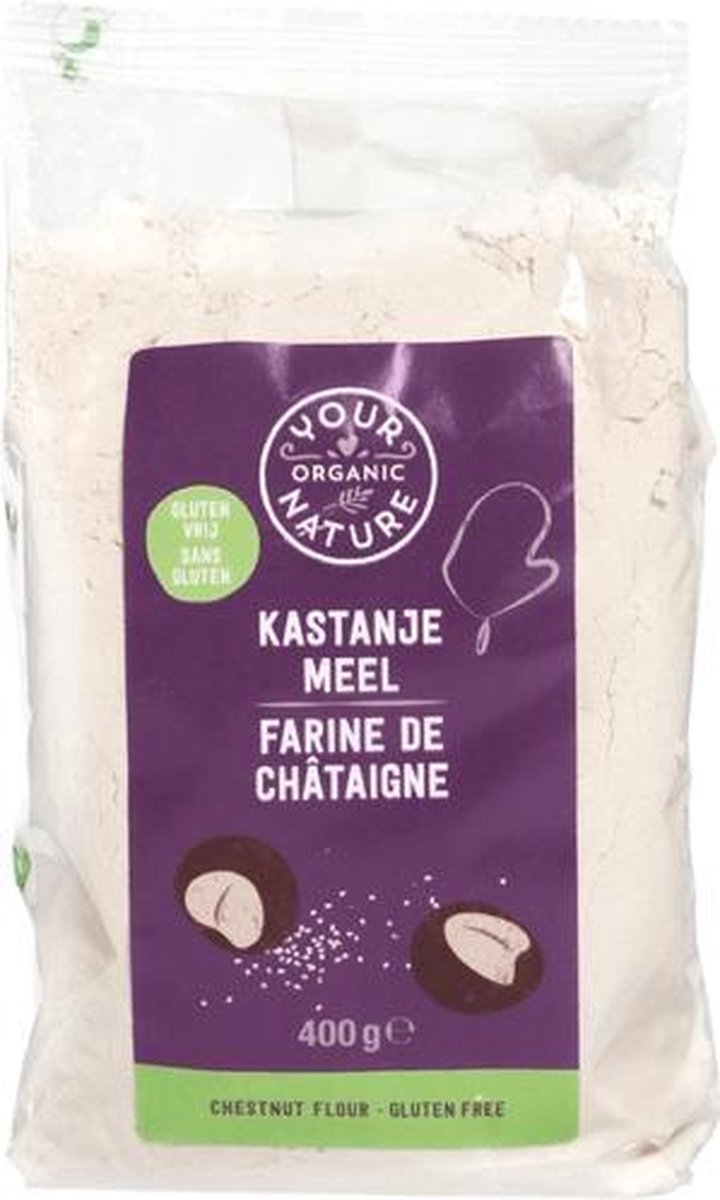 Kastanjemeel Your Organic Nature - Zak 400 gram - Biologisch