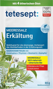 Tetesept Zeezout Verkoudheid Badzout 80 gram