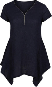 Tuniek in crincletricot
