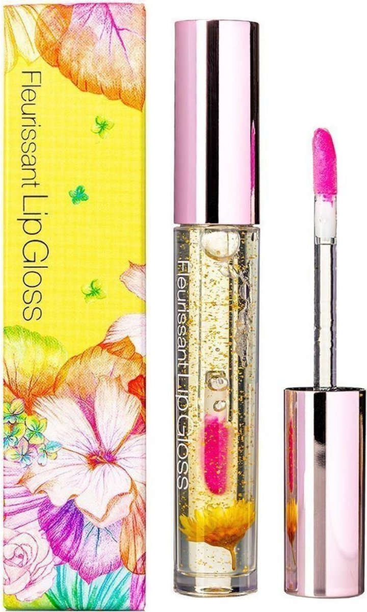 Glamfox Fleurissant Lip Gloss Honey Flower - Lip Plumper Lipgloss - Beauty Make Up