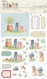 A4 Decoupage Pack - Home To Nest Lucy Cromwell - Early Bird