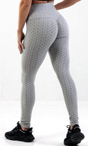 Honey Sportleggings Dames - High Waist - Grijs Maat L