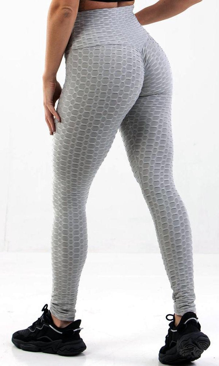 Honey Sportleggings Dames - High Waist - Grijs Maat L