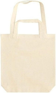 25x Beige canvas tassen met dubbel hengsel 38 x 42 cm - Bedrukbare katoenen tas/shopper