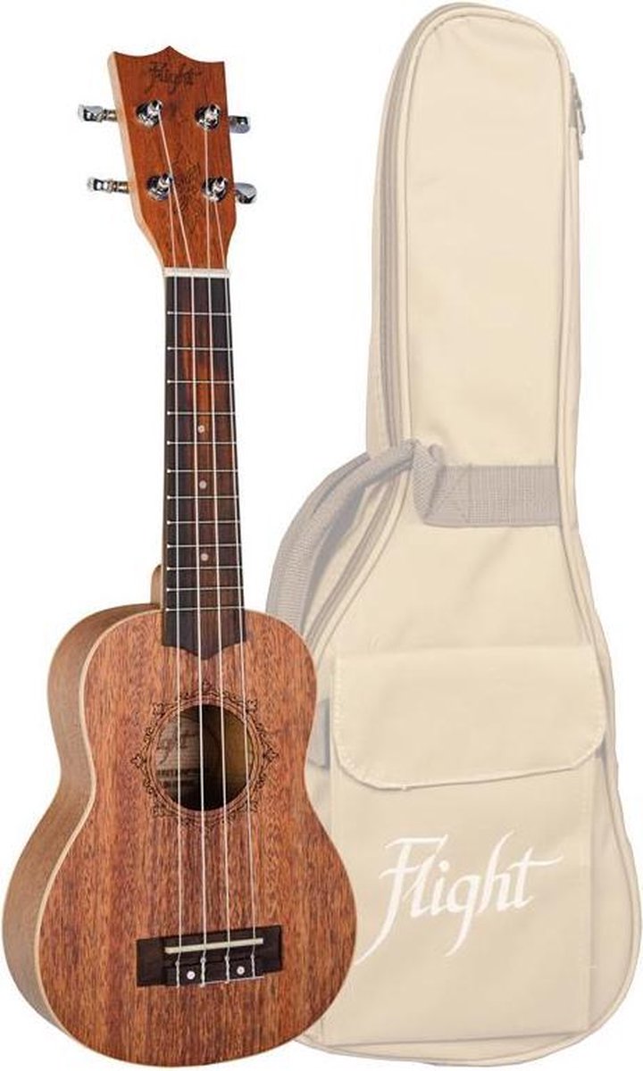 Flight: DUS321 Soprano Ukulele - Mahogany