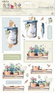 A4 Decoupage Pack - Home To Nest Lucy Cromwell - Home Sweet Home
