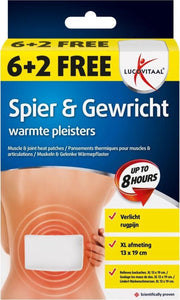 Lucovitaal Warmtepleister Rug 8 stuks