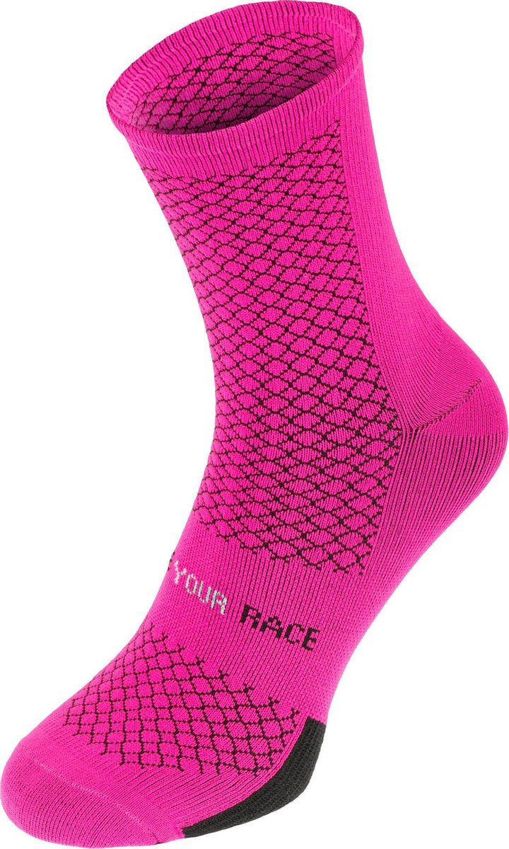 R2 Endurance Fietssokken Roze/Zwart S (35 - 38)
