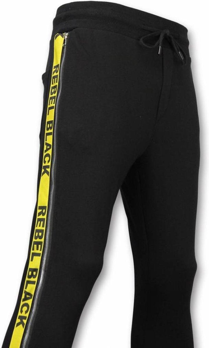 Enos Casual Joggingbroek - Rebel Black - Zwart - Maten: XL