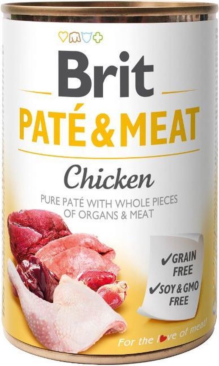 BRIT Pate & Meat Kip 6 x 400 gram