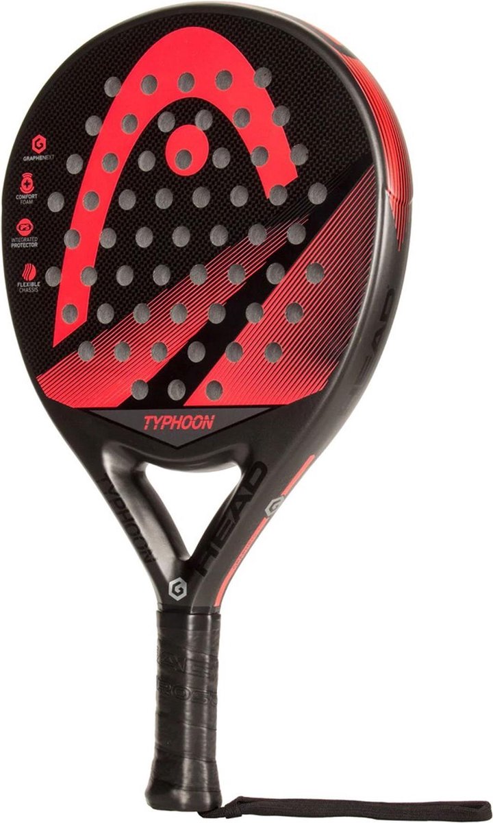 Head PadelracketUnisex - donker grijs/rood