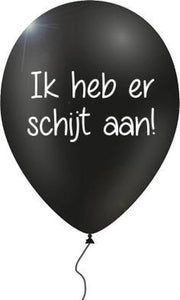 12 verwensballonnen in cadeauverpakking ‘Ik heb er schijt aan'