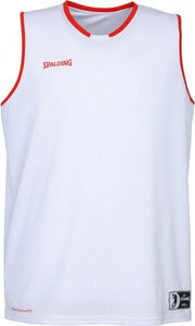 Spalding Move Tanktop Heren - Wit / Rood - maat 152