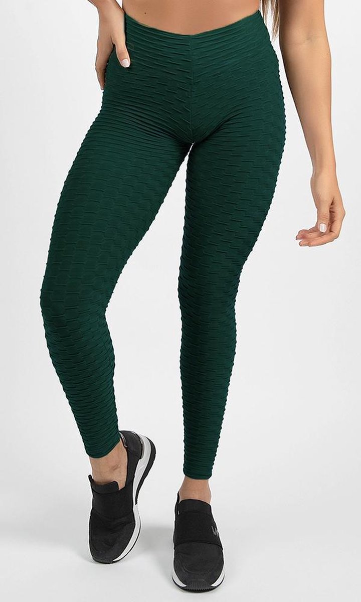 Honey Sportleggings Dames - High Waist - Groen Maat L