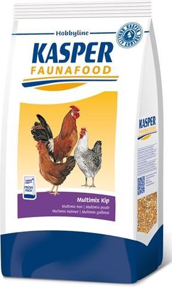 Kasper faunafood hobbyline multimix kip - 4 kg - 1 stuks