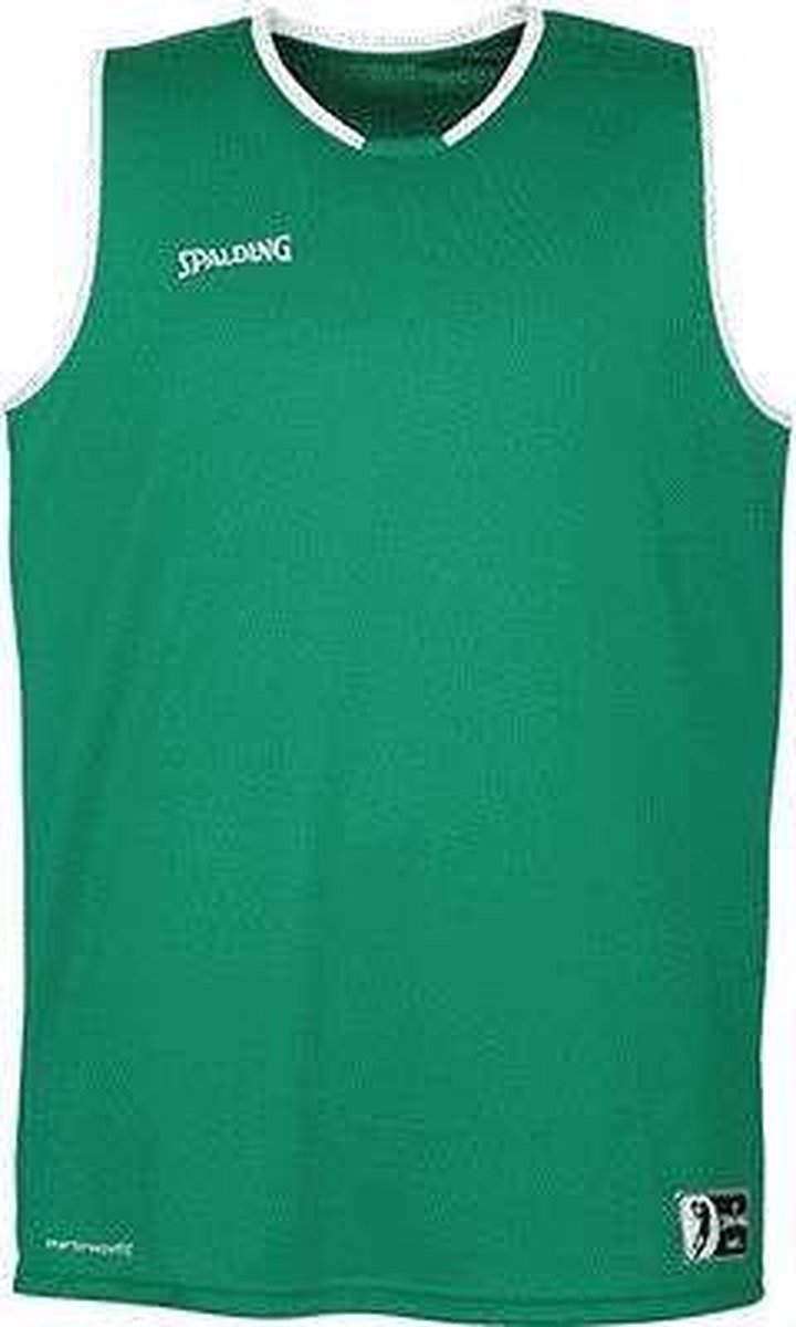 Spalding Move Tanktop Heren - Groen / Wit - maat L